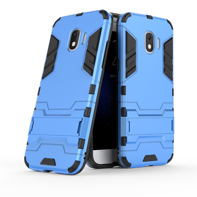 Cool Guard Kickstand PC TPU Hybrid Phone Case Accessory for Samsung Galaxy J2 Pro 2018 - Baby Blue-1