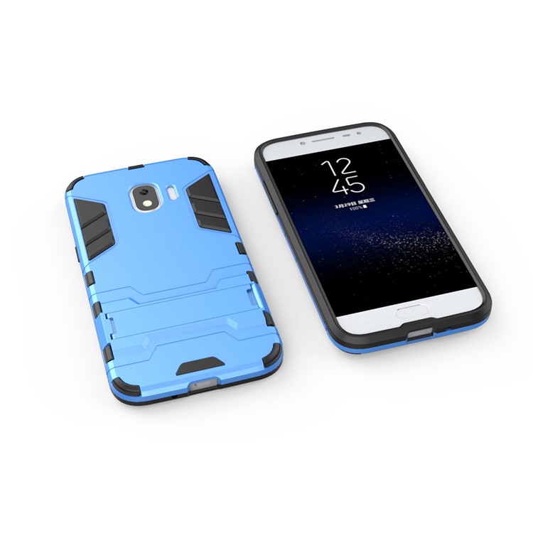 Cool Guard Kickstand PC TPU Hybrid Phone Case Accessory for Samsung Galaxy J2 Pro 2018 - Baby Blue-3