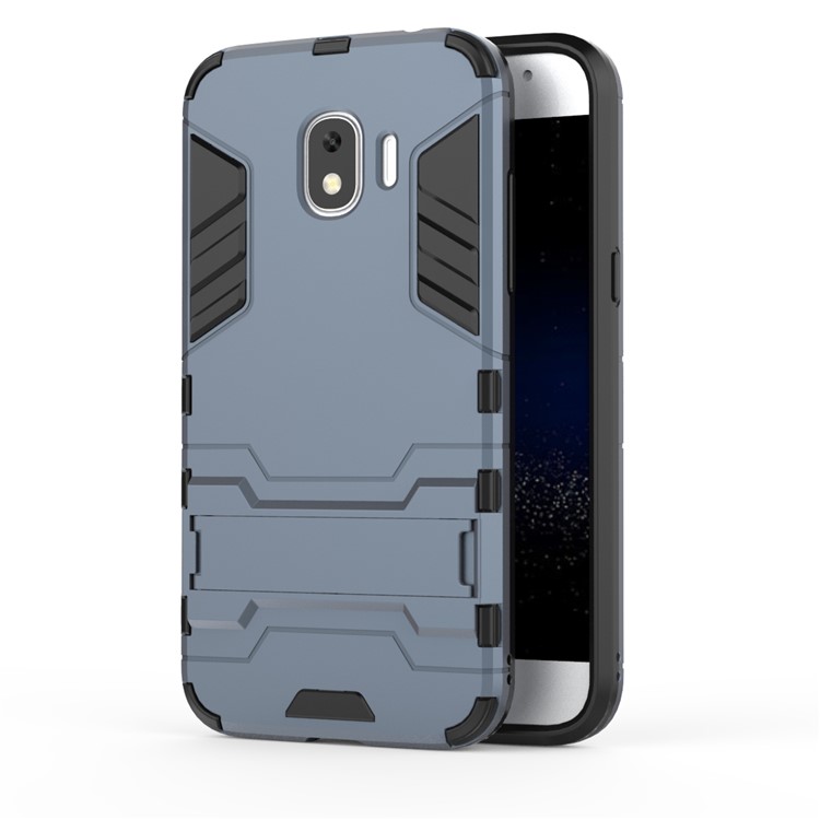 Cool Guard PC TPU Combo Mobile Casing with Kickstand for Samsung Galaxy J2 Pro 2018 - Dark Blue-2