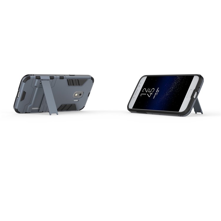 Cool Guard PC TPU Combo Mobile Casing with Kickstand for Samsung Galaxy J2 Pro 2018 - Dark Blue-5