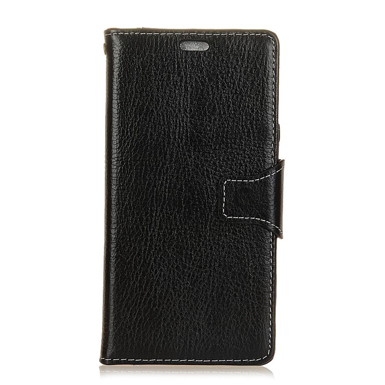 Crazy Horse Texture Genuine Leather Wallet Case for Samsung Galaxy S9+ G965 - Black-2