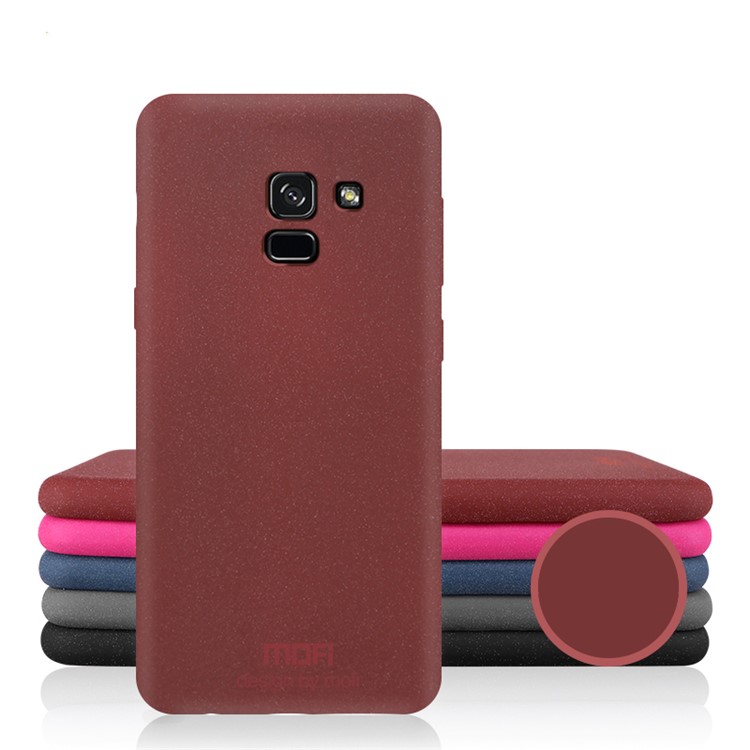 

MOFI Matte Fragrant TPU Back Case for Samsung Galaxy A8 (2018) - Wine Red