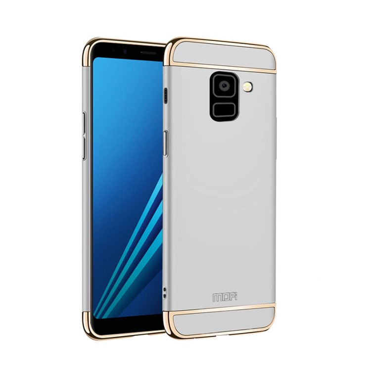 

MOFI Guard Series Detachable 3-in-1 Electroplating Hard Back Case for Samsung Galaxy A8+ (2018) - Silver, Galaxy A8+ (2018)