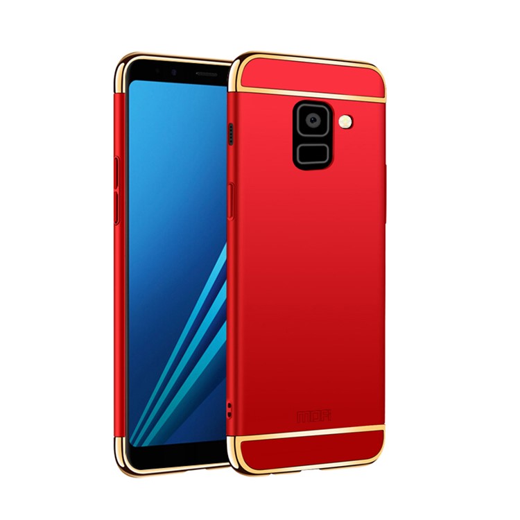 

MOFI Guard Series Detachable 3-in-1 Electroplating Hard Cell Phone Case for Samsung Galaxy A8+ (2018) - Red, Galaxy A8+ (2018)