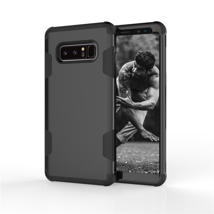 Heavy Duty 3-piece PC + Silicone Drop-proof Hybrid Cover for Samsung Galaxy Note 8 SM-N950 - Black-5