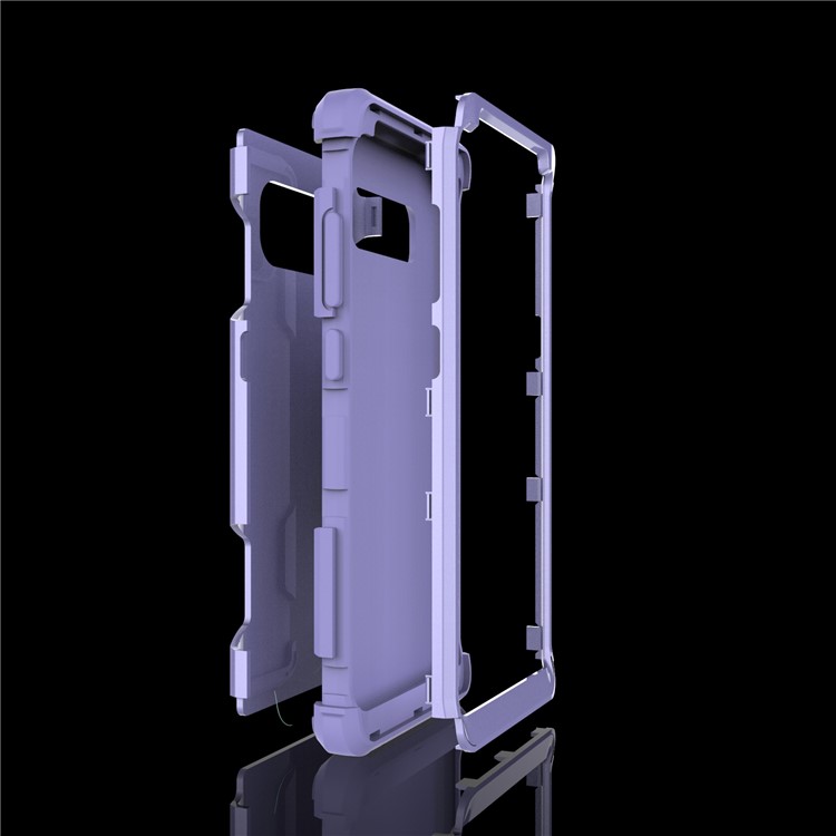 Heavy Duty 3-piece PC + Silicone Drop-proof Hybrid Mobile Case for Samsung Galaxy Note 8 SM-N950 - Purple-8
