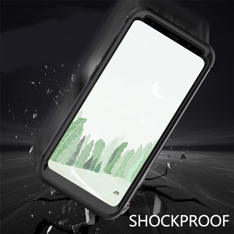 For Samsung Galaxy S8 G950 Heavy Duty 3-piece PC + Silicone Drop-proof Hybrid Case - Black-6