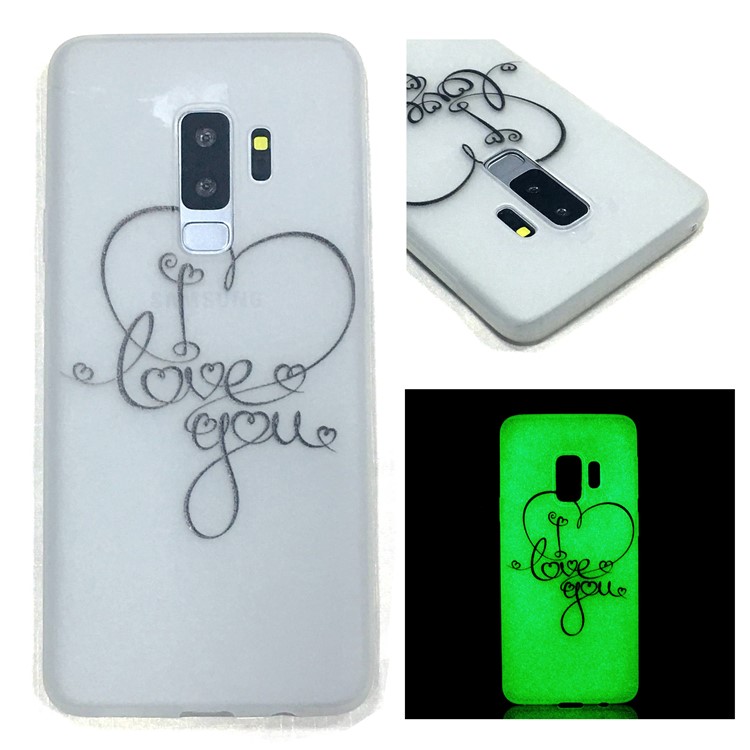 

Luminous Patterned TPU Gel Cover for Samsung Galaxy S9 Plus G965 - I Love You, Galaxy S9+