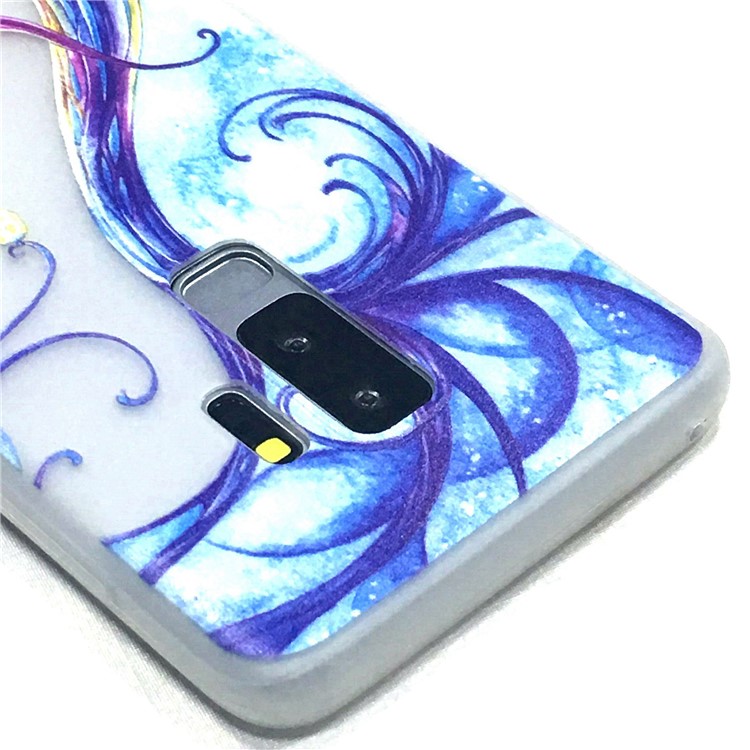 Luminous Patterned TPU Phone Case for Samsung Galaxy S9+ G965 - Two People Sitting-3