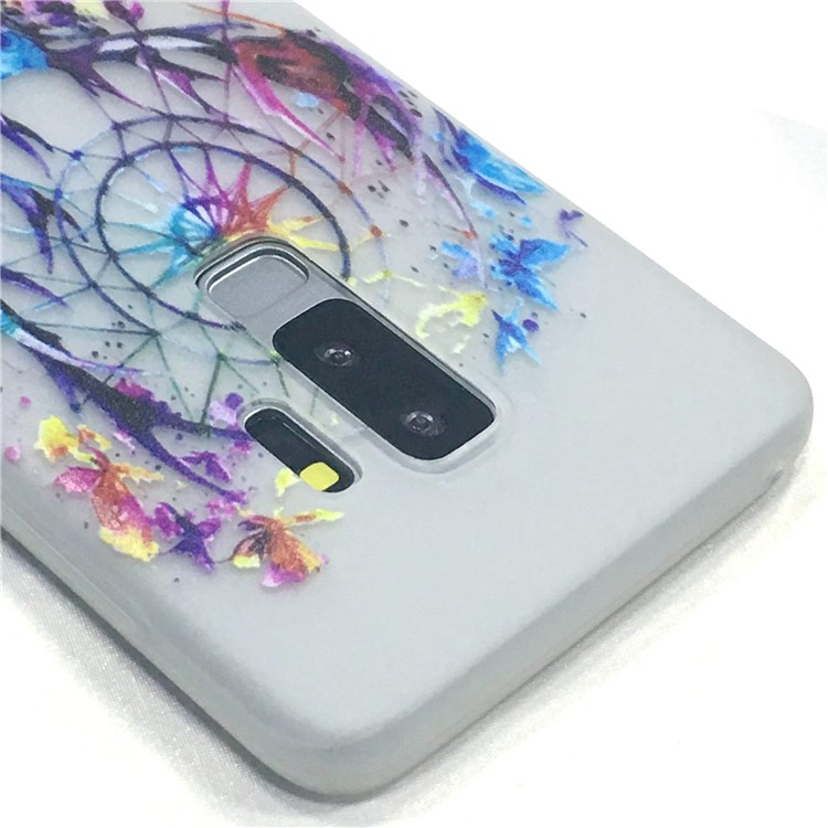 Luminous Patterned TPU Gel Shell Case for Samsung Galaxy S9 Plus G965 - Feather Dream Catcher-3