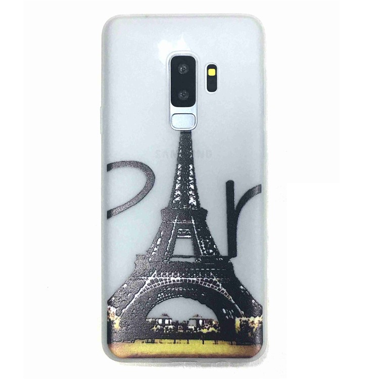 Luminous Patterned TPU Protective Case for Samsung Galaxy S9+ G965 - Eiffel Tower-1