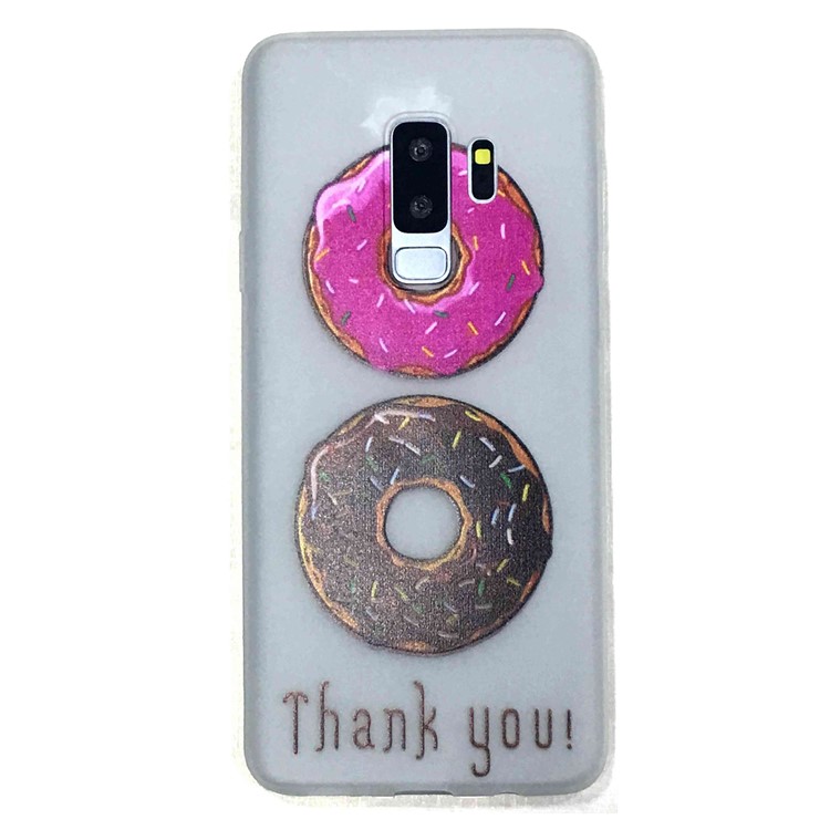 Luminous Patterned TPU Phone Accessory Case for Samsung Galaxy S9 Plus G965 - Doughnuts Pattern-1