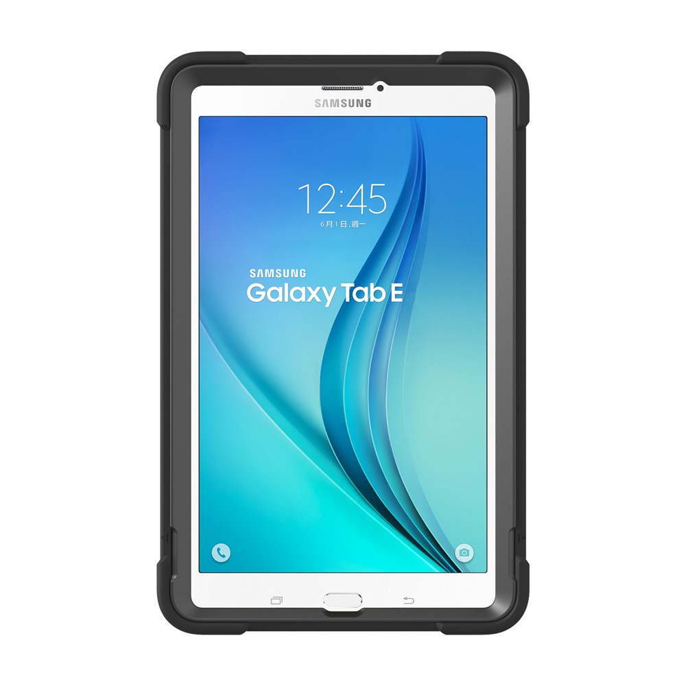 Shock Proof Anti-dust Hybrid TPU + PC Protective Case with Kickstand for Samsung Galaxy Tab E 9.6 T560 - Black-2