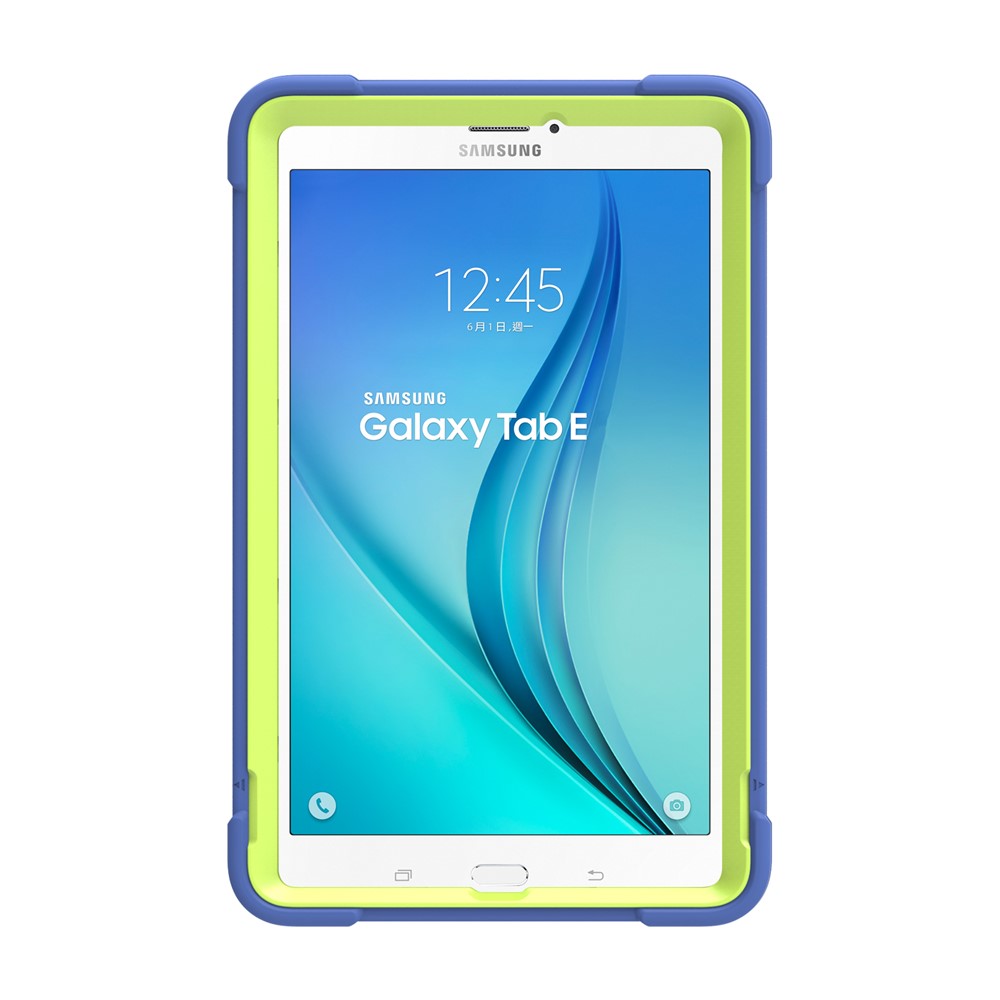 Shock Proof Anti-dust Hybrid TPU + PC Protective Casing with Kickstand for Samsung Galaxy Tab E 9.6 T560 - Blue / Green-2