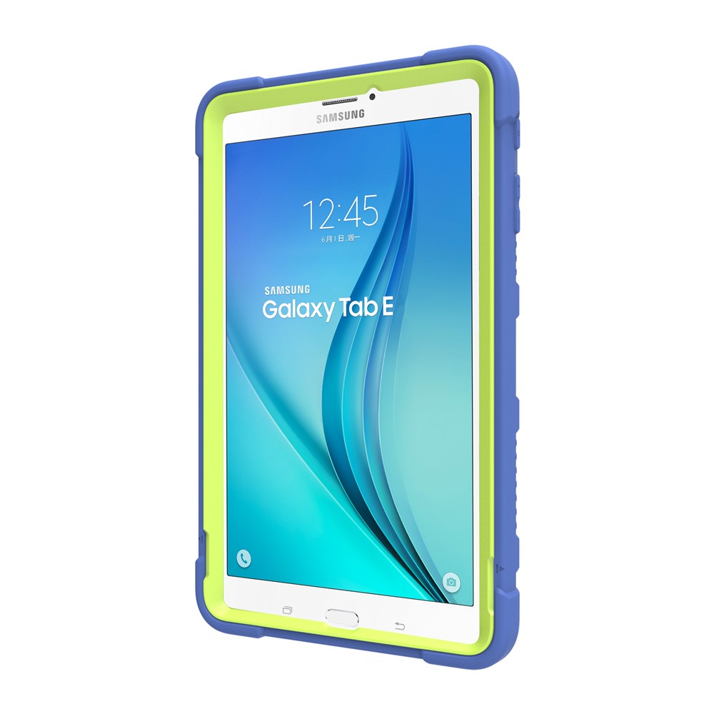 Shock Proof Anti-dust Hybrid TPU + PC Protective Casing with Kickstand for Samsung Galaxy Tab E 9.6 T560 - Blue / Green-4