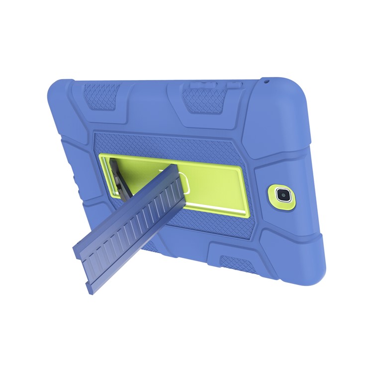 Shock Proof Anti-dust Hybrid TPU + PC Protective Casing with Kickstand for Samsung Galaxy Tab A 9.7 - Blue / Green-5