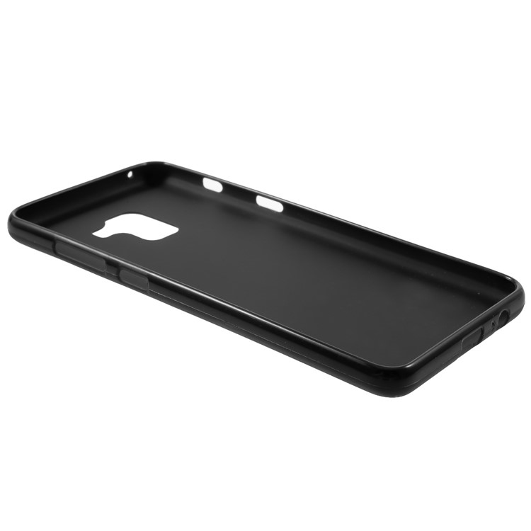 100Pcs/Set Double-Sided Matte TPU Back Case for Samsung Galaxy A8 (2018) - Black-6