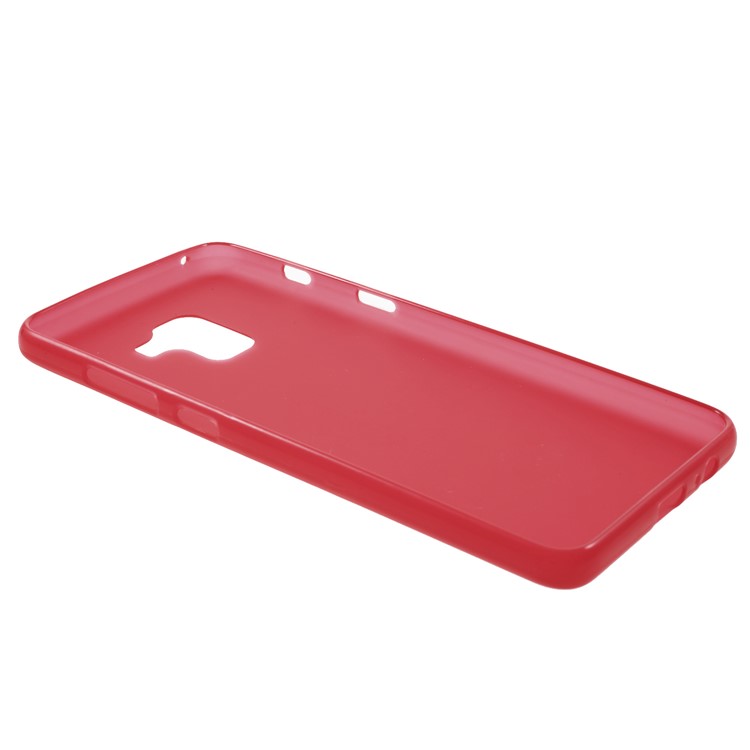 100Pcs/Set Double-Sided Matte TPU Back Cover for Samsung Galaxy A8 (2018) - Red-6