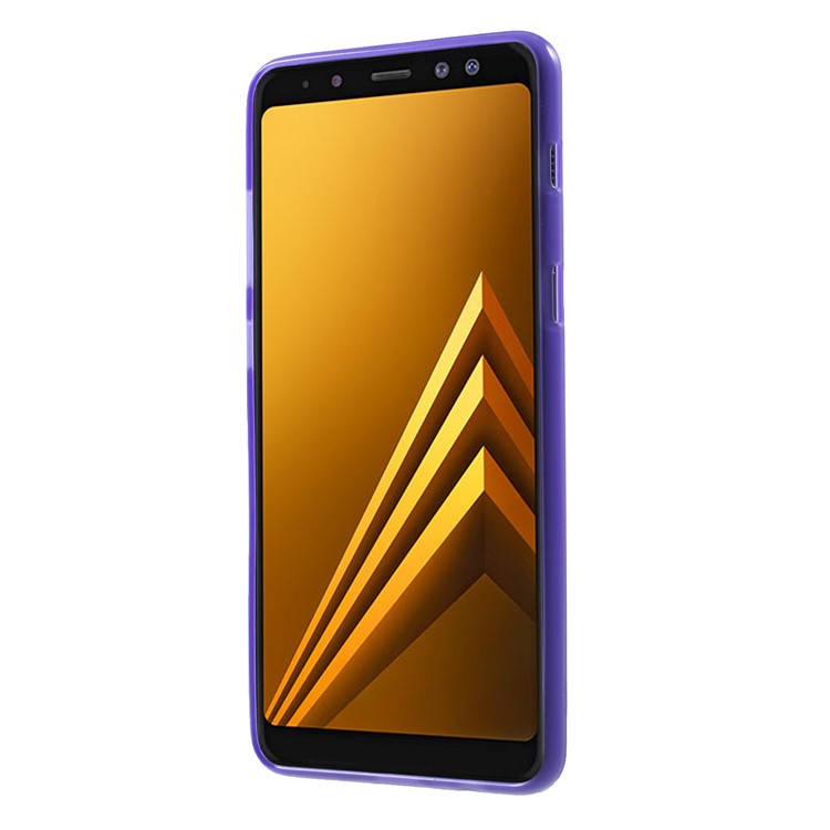 100Pcs/Set Double-Sided Matte TPU Case Accessory for Samsung Galaxy A8 (2018) - Purple-2