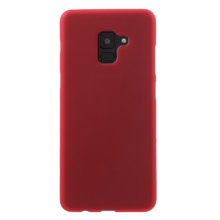 100Pcs/Set Double-Sided Matte Soft TPU Shell for Samsung Galaxy A8+ (2018) - Red-1