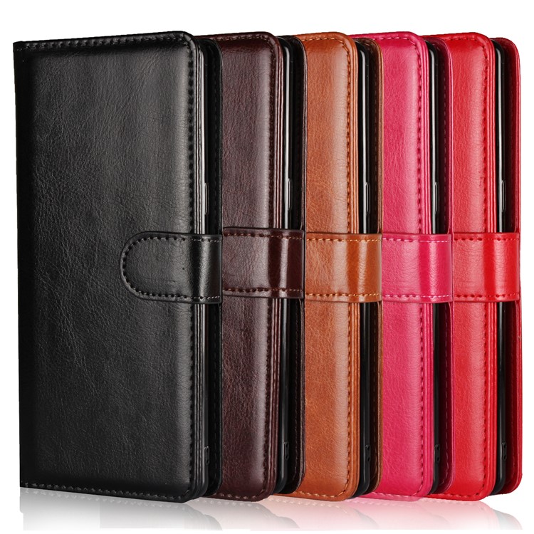 Crazy Horse Texture 2 in 1 Wallet Stand Leather Case for Samsung Galaxy Note 8 N950 - Black-11