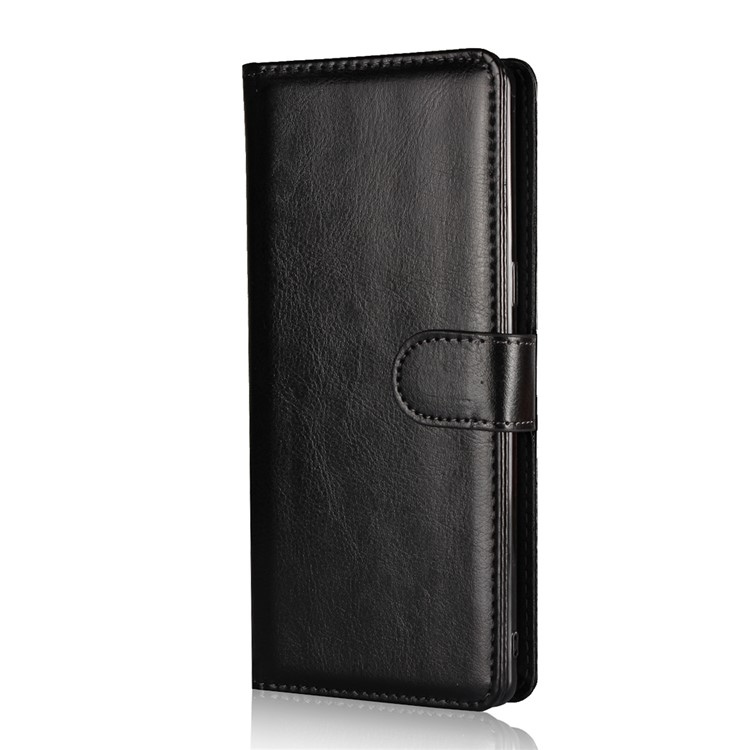 Crazy Horse Texture 2 in 1 Wallet Stand Leather Case for Samsung Galaxy Note 8 N950 - Black-5