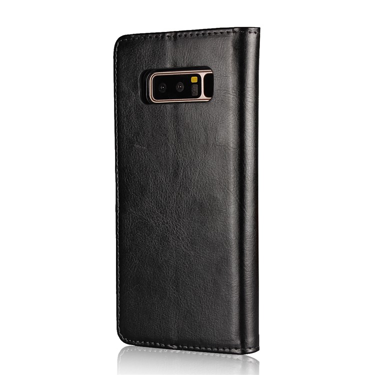 Crazy Horse Texture 2 in 1 Wallet Stand Leather Case for Samsung Galaxy Note 8 N950 - Black-6