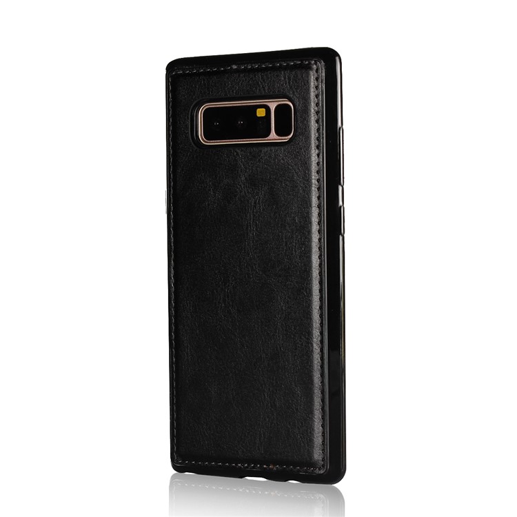 Crazy Horse Texture 2 in 1 Wallet Stand Leather Case for Samsung Galaxy Note 8 N950 - Black-7