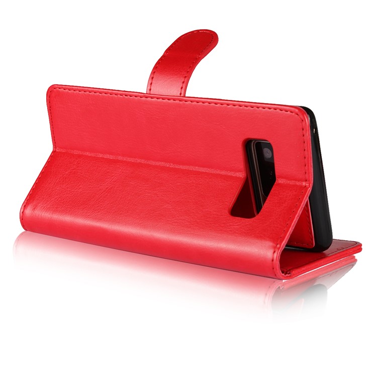 Crazy Horse Texture 2 in 1 Wallet Stand Leather Cover for Samsung Galaxy Note 8 N950 - Red-7