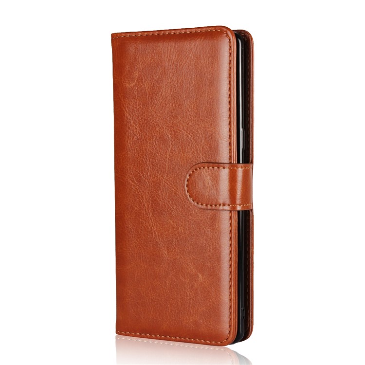 Crazy Horse Texture 2 in 1 Wallet Leather Mobile Case for Samsung Galaxy Note 8 N950 - Brown-5