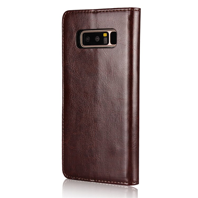 Crazy Horse Texture 2 in 1 Wallet Leather Cover Case for Samsung Galaxy Note 8 N950 - Coffee-6