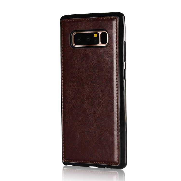 Crazy Horse Texture 2 in 1 Wallet Leather Cover Case for Samsung Galaxy Note 8 N950 - Coffee-7