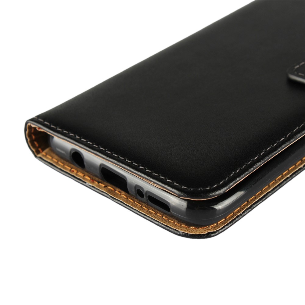 Split Leather Wallet Stand Mobile Phone Case for Samsung Galaxy S9 Plus SM-G965 - Black-10