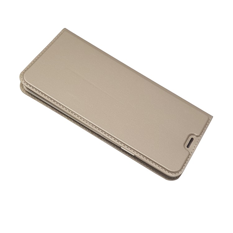 Magnetic Adsorption PU Leather Card Holder Phone Shell for Samsung Galaxy S9 Plus SM-G965 - Gold-3