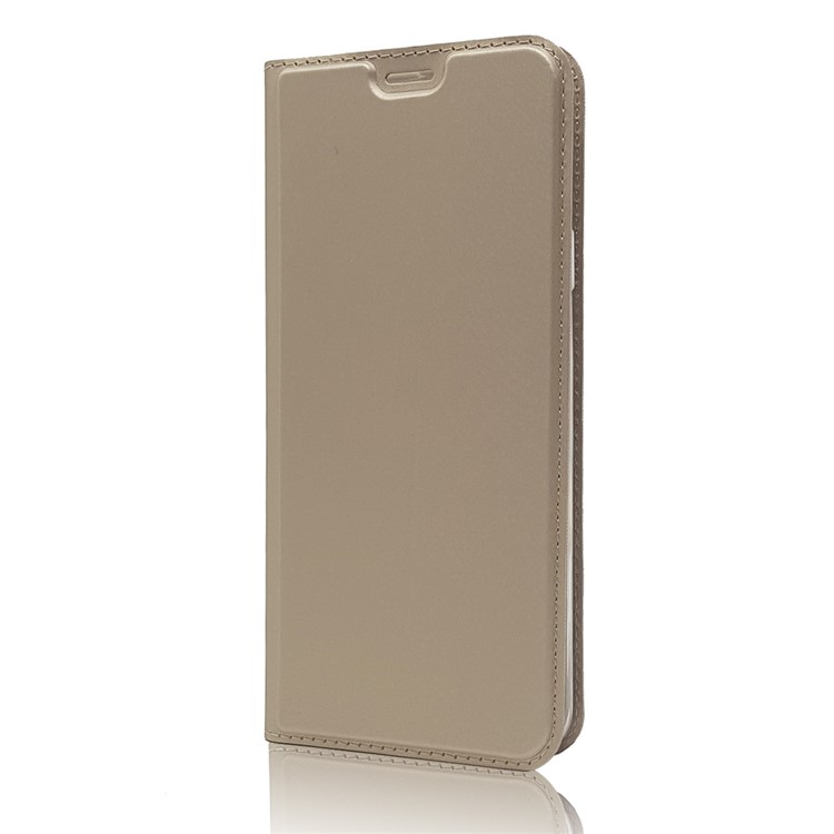 Magnetic Adsorption PU Leather Card Holder Phone Shell for Samsung Galaxy S9 Plus SM-G965 - Gold-8