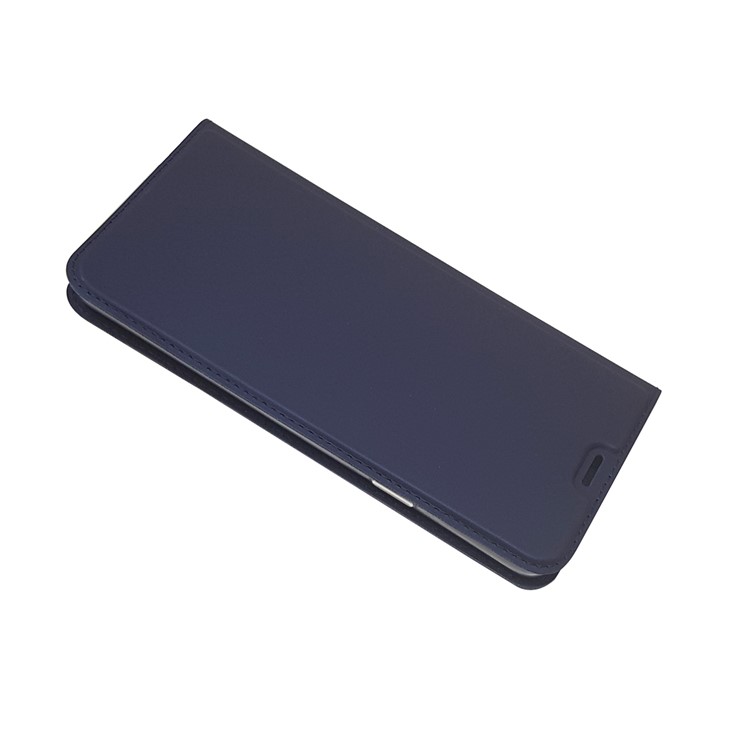 Magnetic Adsorption Card Slot Stand Leather Mobile Casing for Samsung Galaxy S9+ SM-G965 - Dark Blue-3