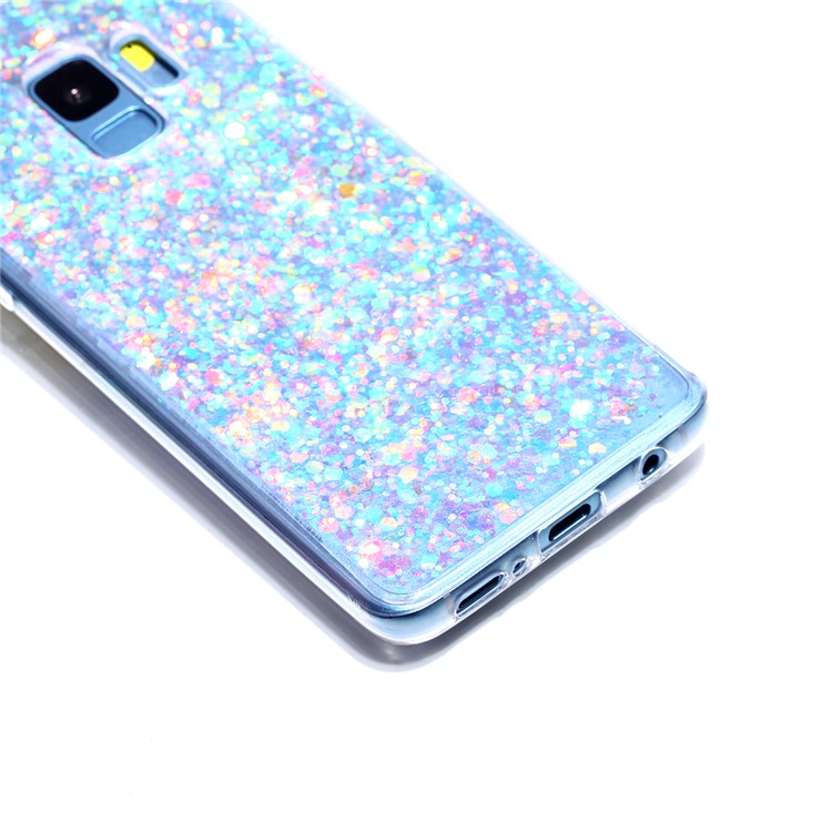 Glitter Sequins Glossy Acrylic + TPU Hybrid Mobile Phone Case for Samsung Galaxy S9 SM-G960 - Mixture-3