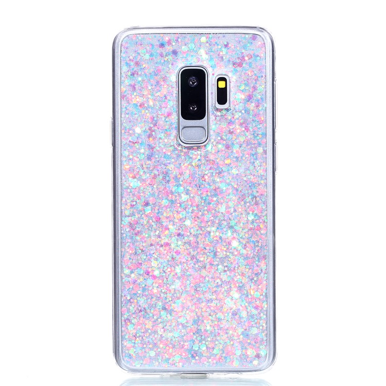 Glitter Sequins Glossy Acrylic + TPU Hybrid Case Cover Shell for Samsung Galaxy S9+ SM-G965 - Multi-color-2