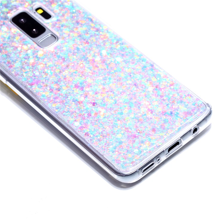 Glitter Sequins Glossy Acrylic + TPU Hybrid Case Cover Shell for Samsung Galaxy S9+ SM-G965 - Multi-color-3