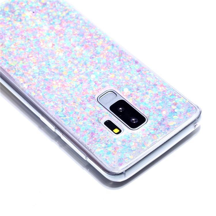 Glitter Sequins Glossy Acrylic + TPU Hybrid Case Cover Shell for Samsung Galaxy S9+ SM-G965 - Multi-color-4