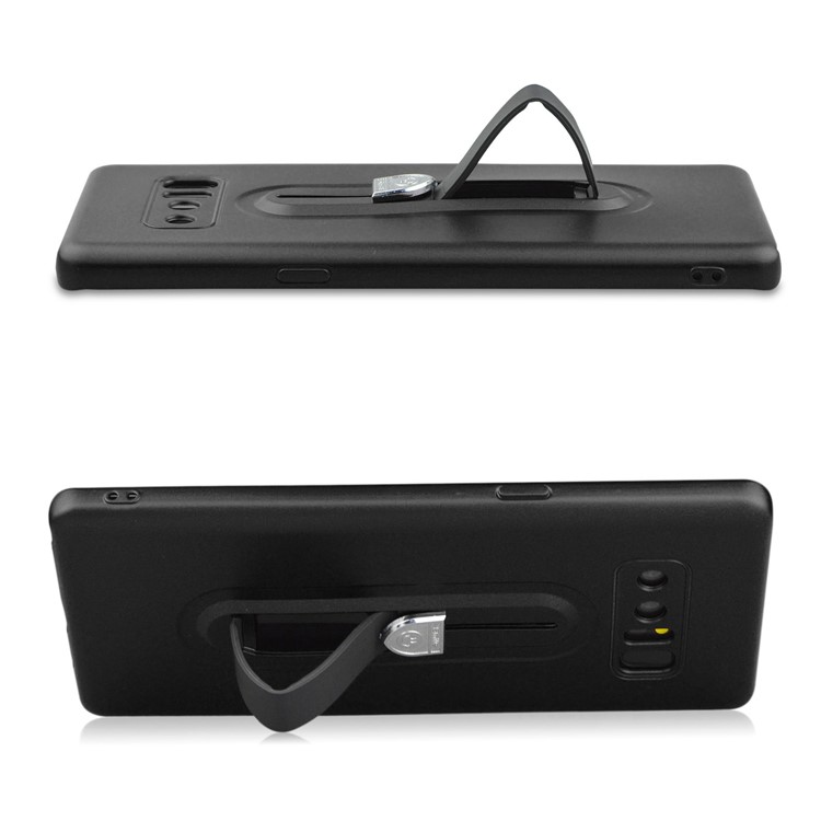 Shockproof Matte TPU Sliding Kickstand Phone Case for Samsung Galaxy Note 8 SM-N950 - Black-5
