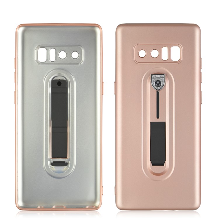 Shockproof Matte TPU Sliding Kickstand Phone Casing for Samsung Galaxy Note 8 SM-N950 - Rose Gold-2