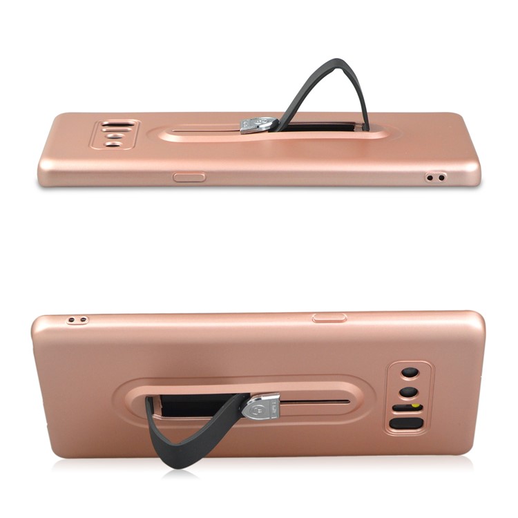 Shockproof Matte TPU Sliding Kickstand Phone Casing for Samsung Galaxy Note 8 SM-N950 - Rose Gold-5
