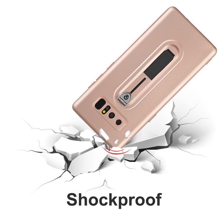 Shockproof Matte TPU Sliding Kickstand Phone Casing for Samsung Galaxy Note 8 SM-N950 - Rose Gold-7