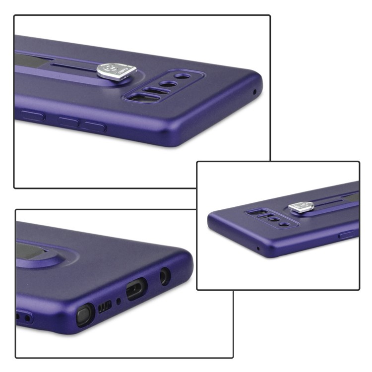 Shockproof Matte TPU Sliding Kickstand Cell Phone Case for Samsung Galaxy Note 8 SM-N950 - Purple-6