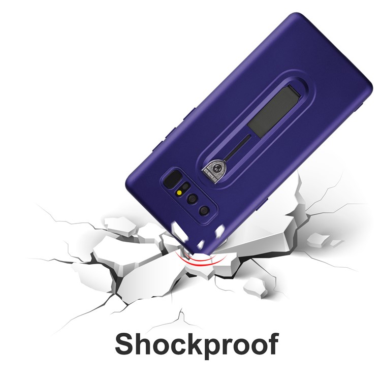 Shockproof Matte TPU Sliding Kickstand Cell Phone Case for Samsung Galaxy Note 8 SM-N950 - Purple-7