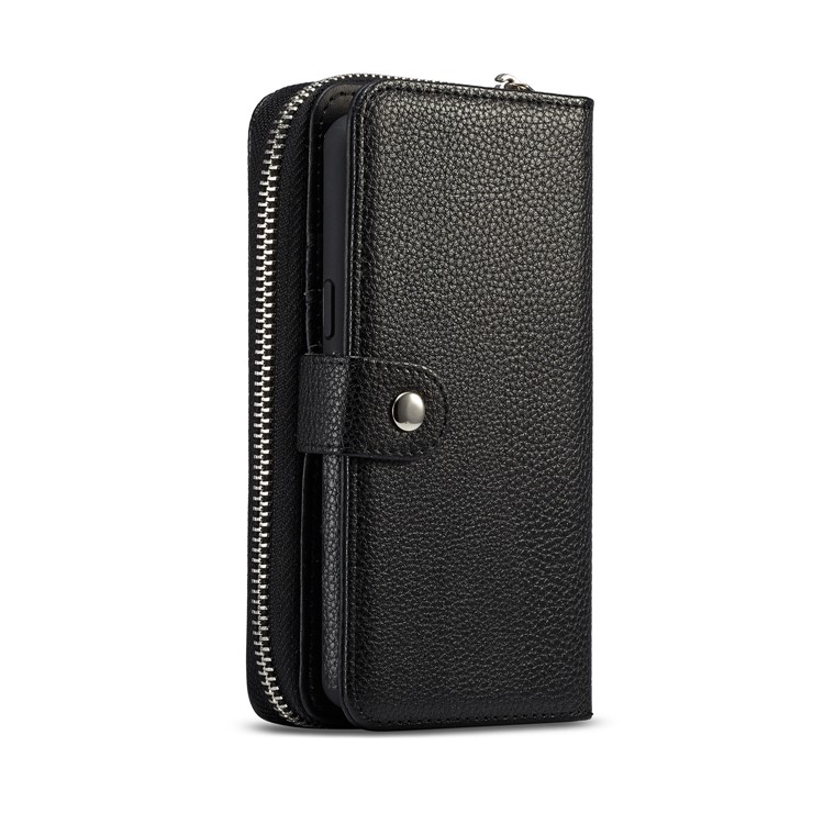 Litchi Texture Detachable 2 in 1 Wallet Leather Case for Samsung Galaxy S9 G960 - Black-2