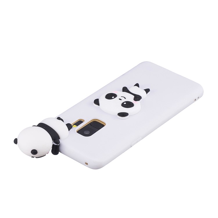 3D Pattern Soft TPU Back Cover for Samsung Galaxy S9 G960 - White Background Panda-5