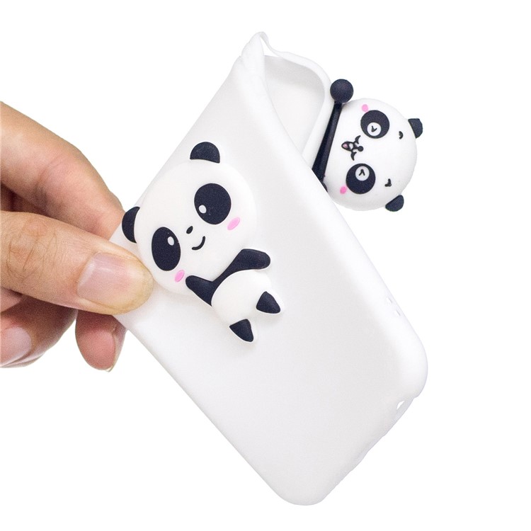 3D Pattern Soft TPU Back Cover for Samsung Galaxy S9 G960 - White Background Panda-6