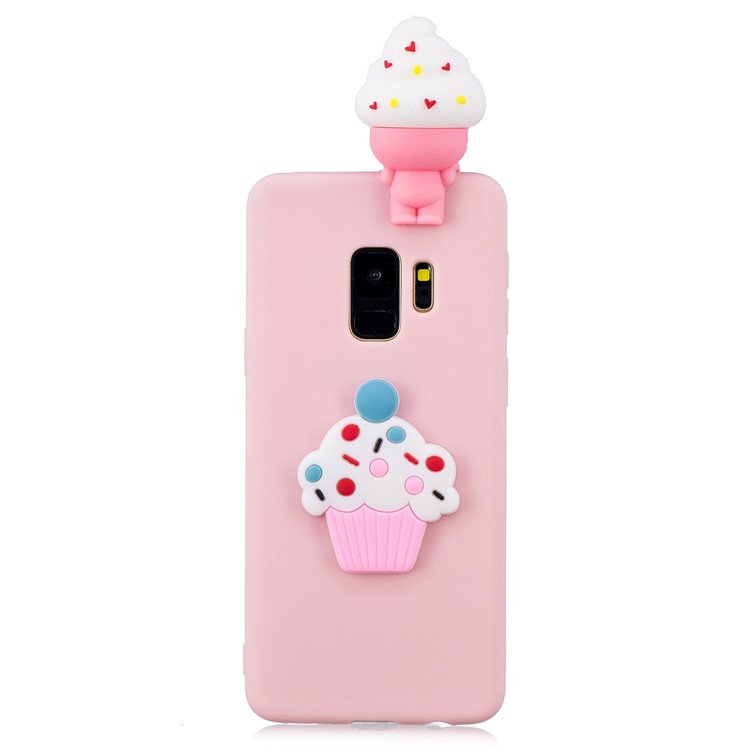 3D Pattern Soft TPU Phone Cover for Samsung Galaxy S9 G960 - Cup Cake-2